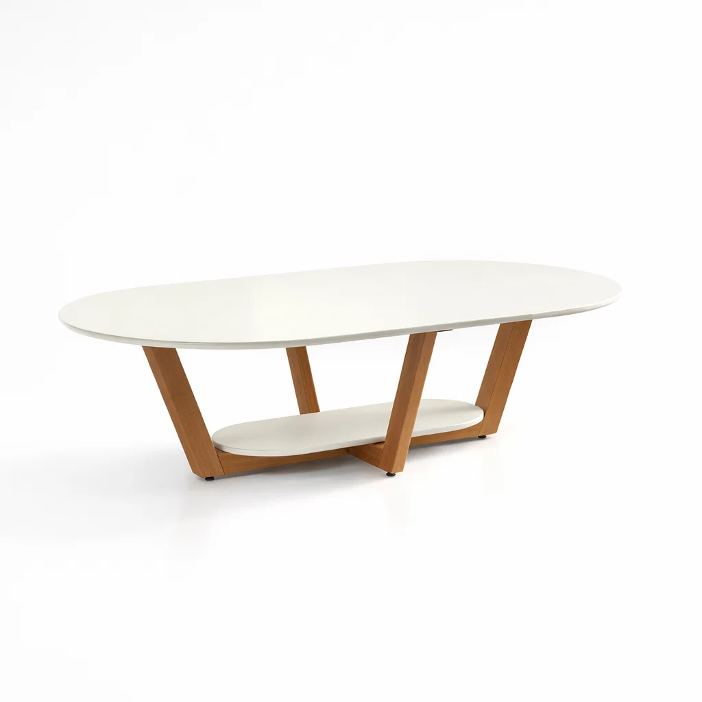 Mesa de Centro Elegance Blanca / Madera