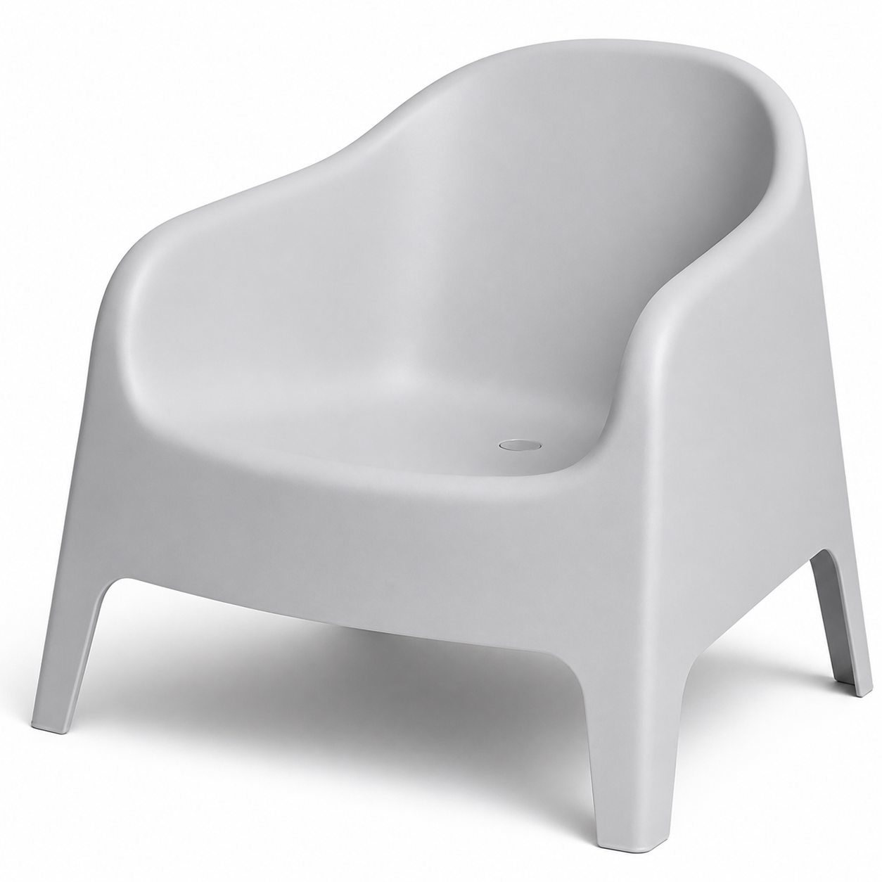 Sillón Individual Plástico Exterior Gris