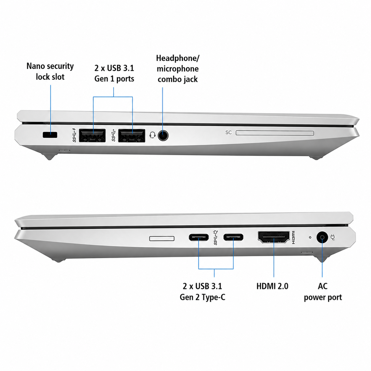 Notebook HP Elitebook 845 G9 Ryzen 5 Pro 6650U 16GB RAM 256GB SSD