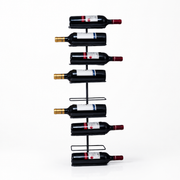 Organizador de fierro para botellas de vino