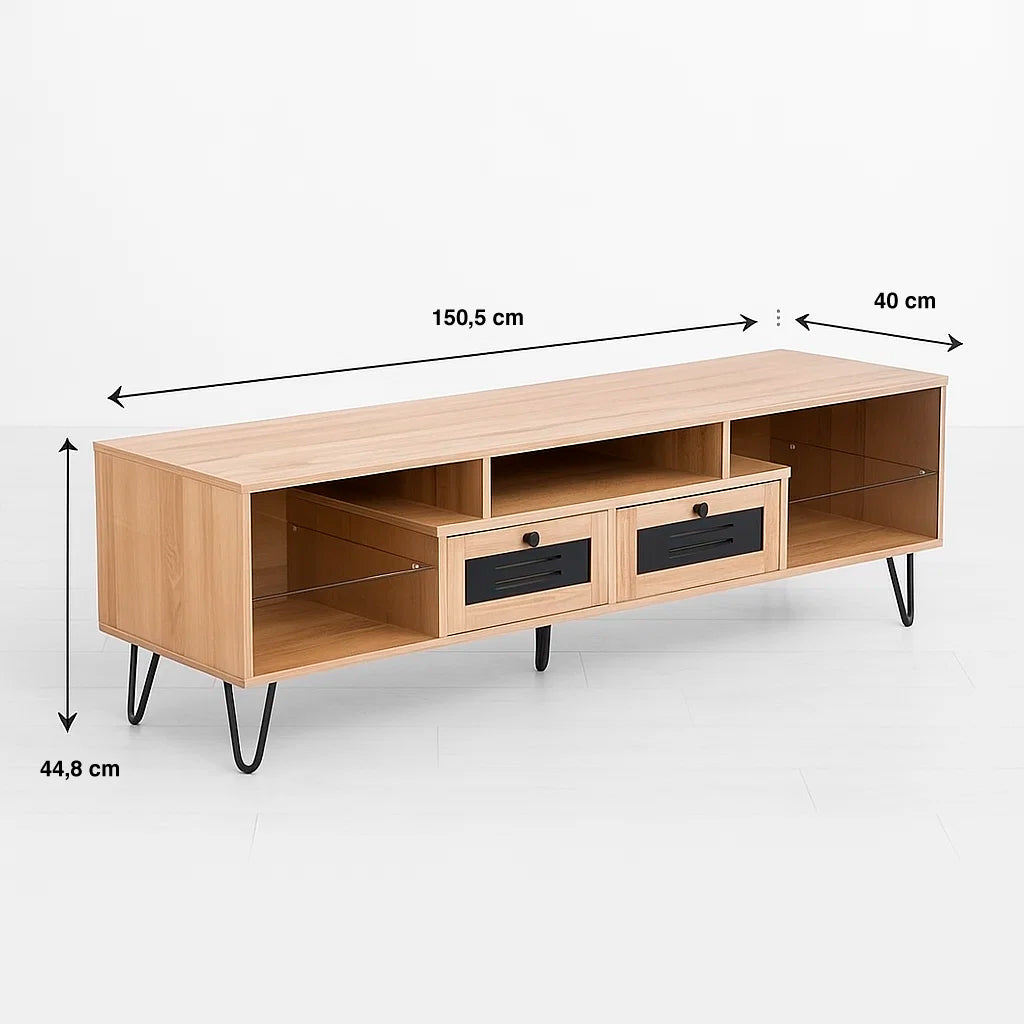 Rack de TV o Buffet con Cajones Paris