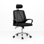 Silla de Oficina Ergos Ergonómica con Cabeza - Negra