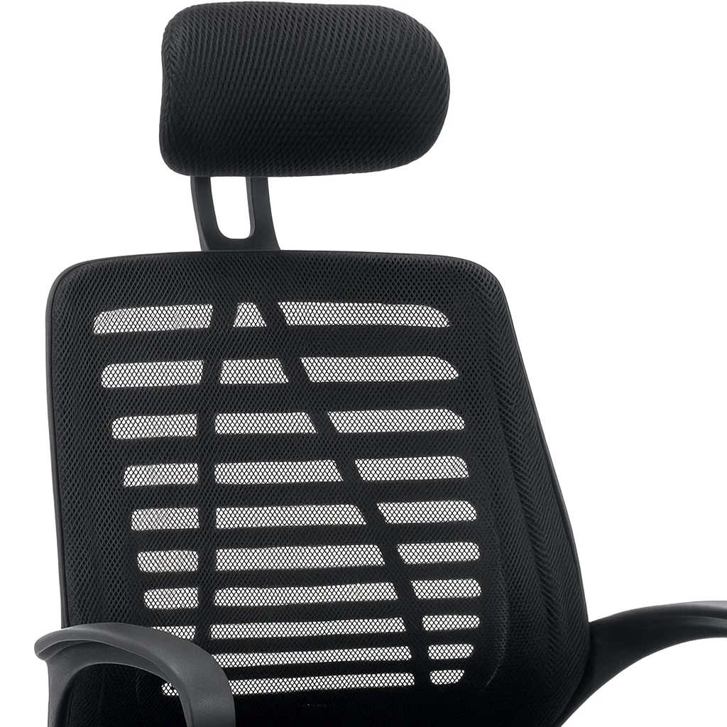 Silla de Oficina Ergos Ergonómica con Cabeza - Negra