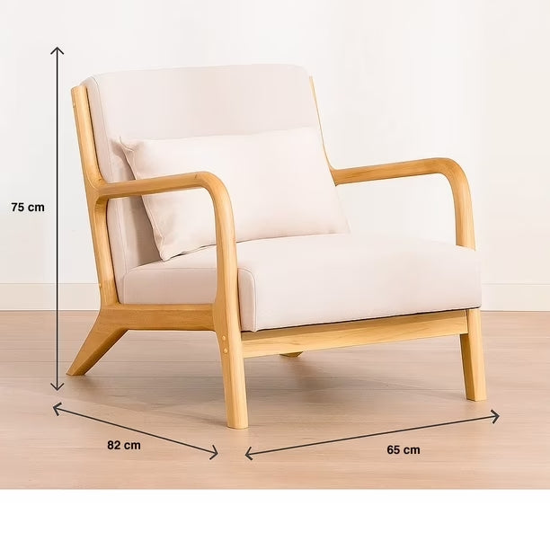 Sillón Lounge Askja - Beige Claro