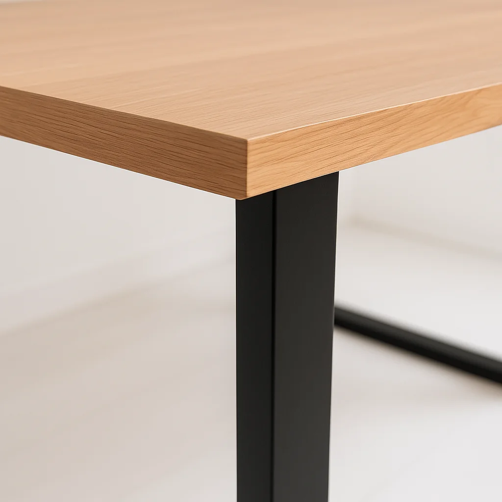 Mesa de Comedor Estilo Industrial 160x90 Madera Clara