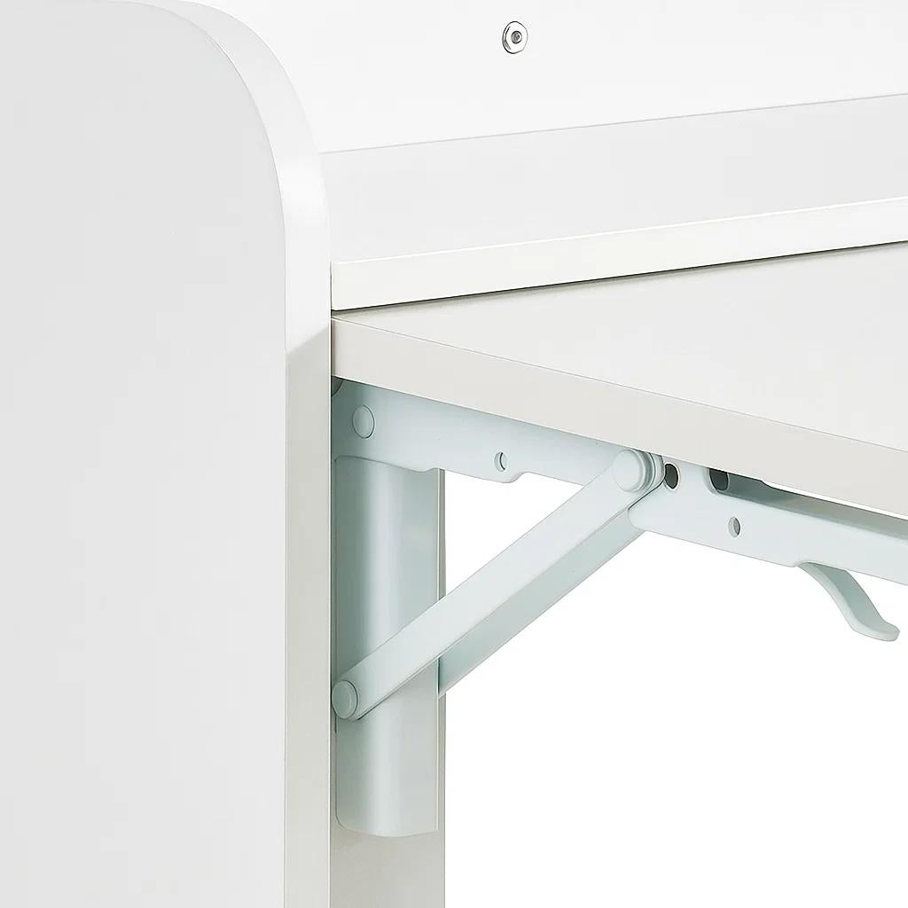 Escritorio Multifuncional Blanco - Compacto con Estanterías 64x20x82