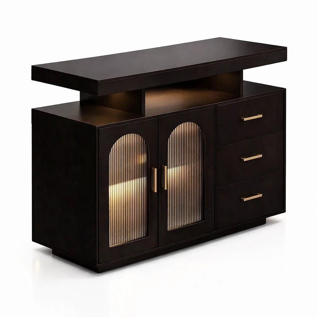 Mueble Cafetero GlassLight con LED