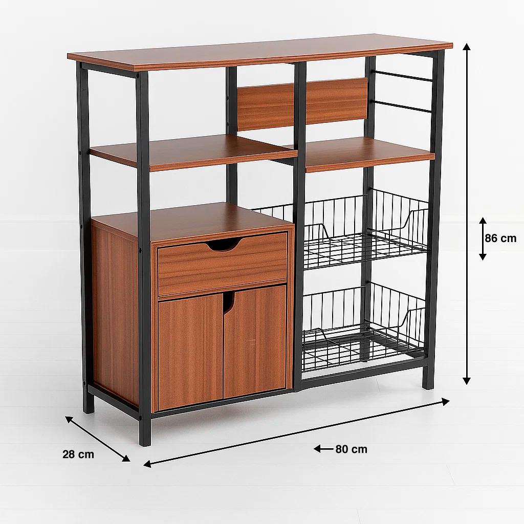Rack organizador para cocina