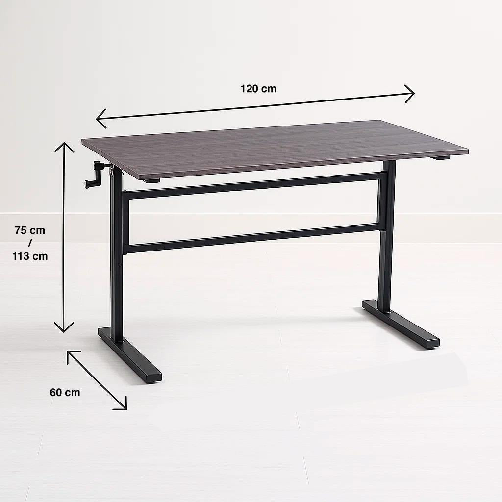 Escritorio de trabajo con altura regulable standing desk - Gris