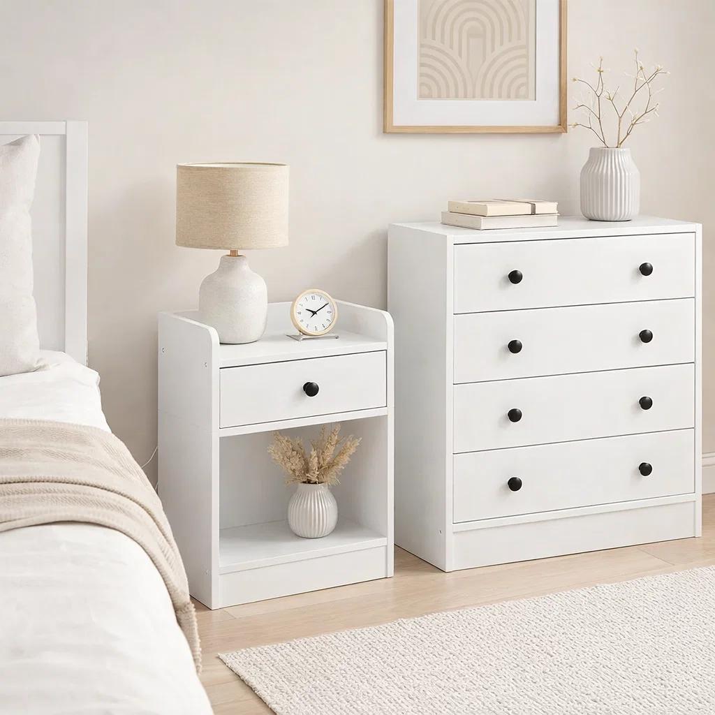 Velador Luma Mini con Enchufe Integrado Compacto - Blanco