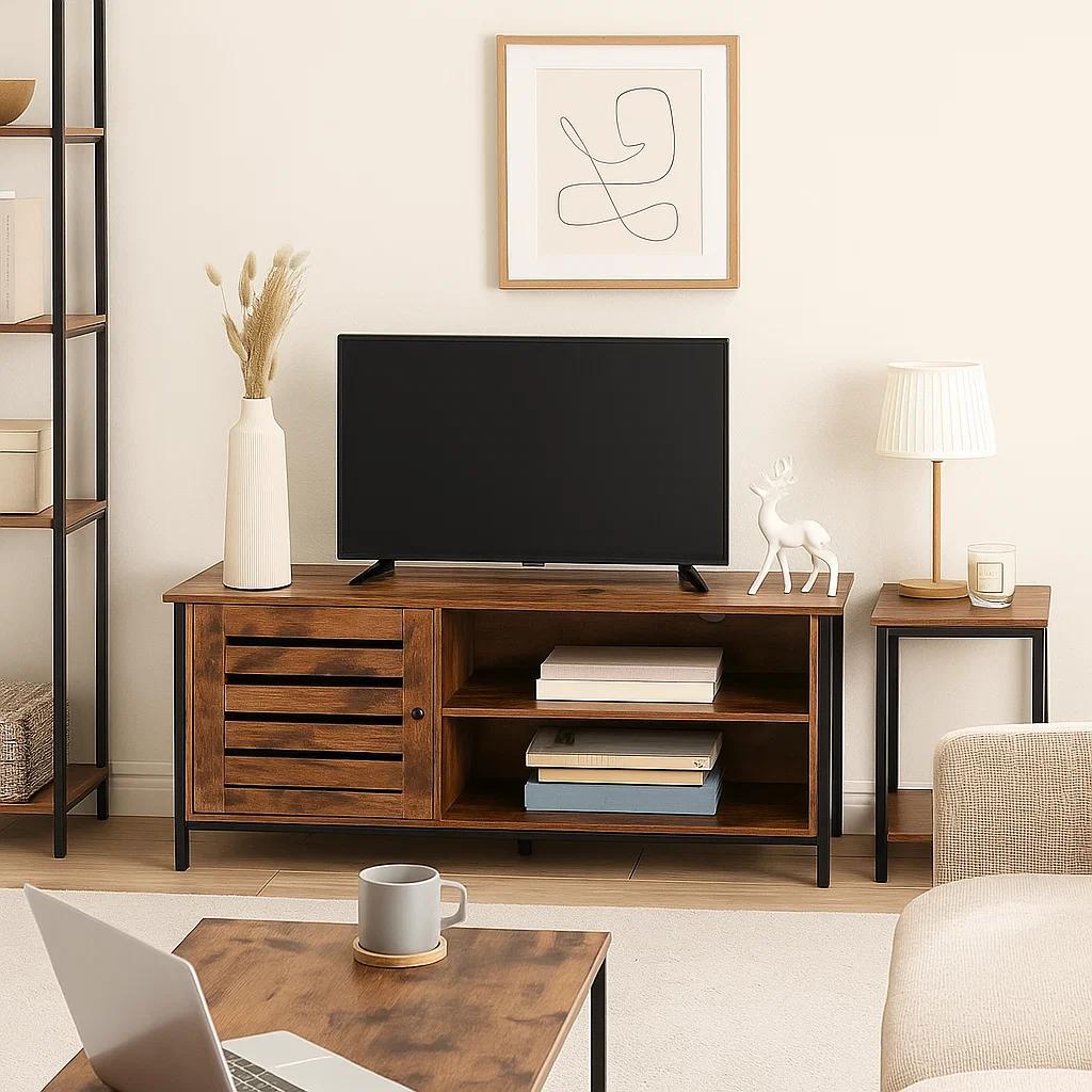 Rack de TV Rustik Madera Oscura Walnut