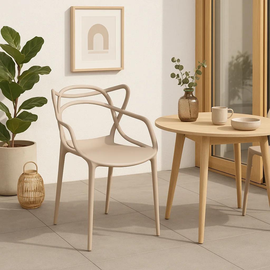 Silla de Terraza o comedor Master - Beige