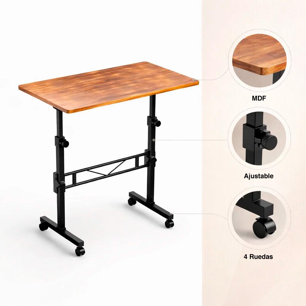 Mesa escritorio ajustable Vinna 80x40x74