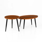 Set de Mesas de Centro Nido - Diseño Moderno de Madera y Metal