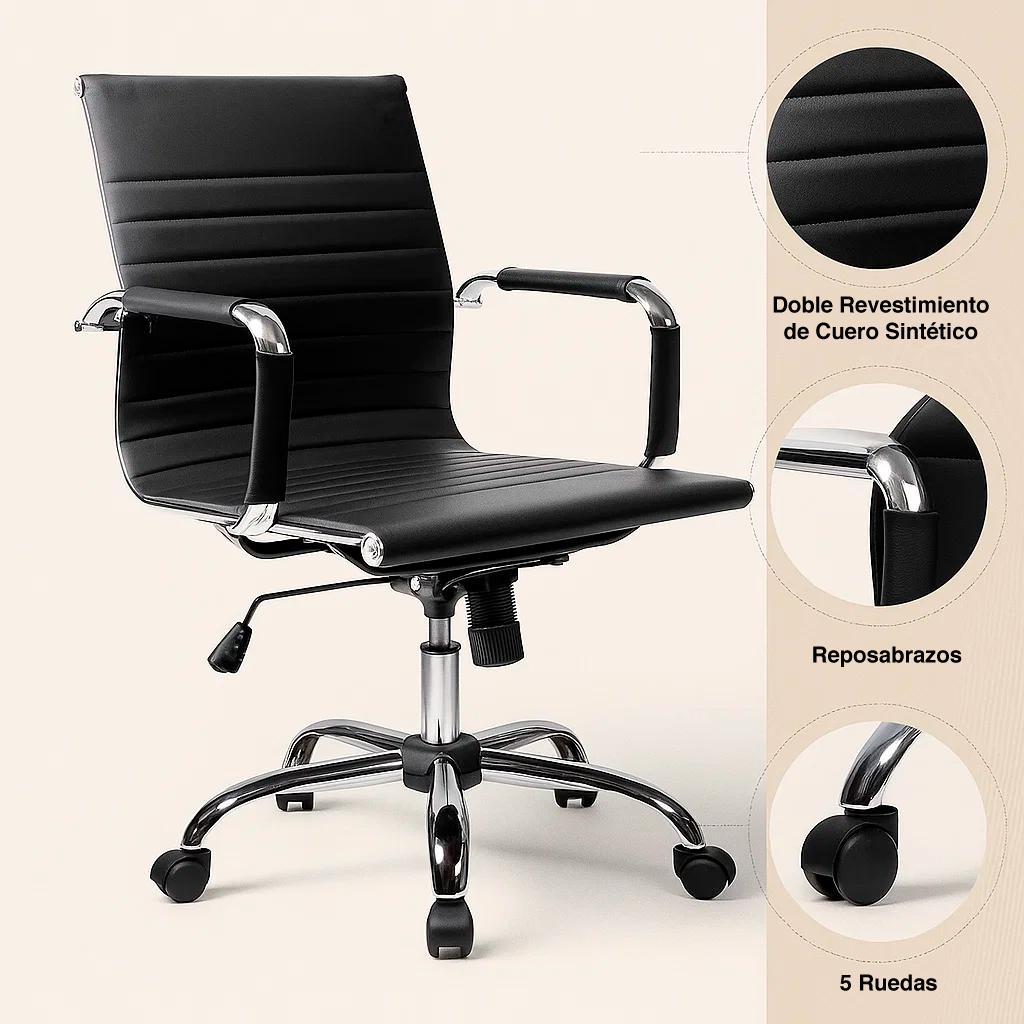 Silla de Oficina Eolia - Negro
