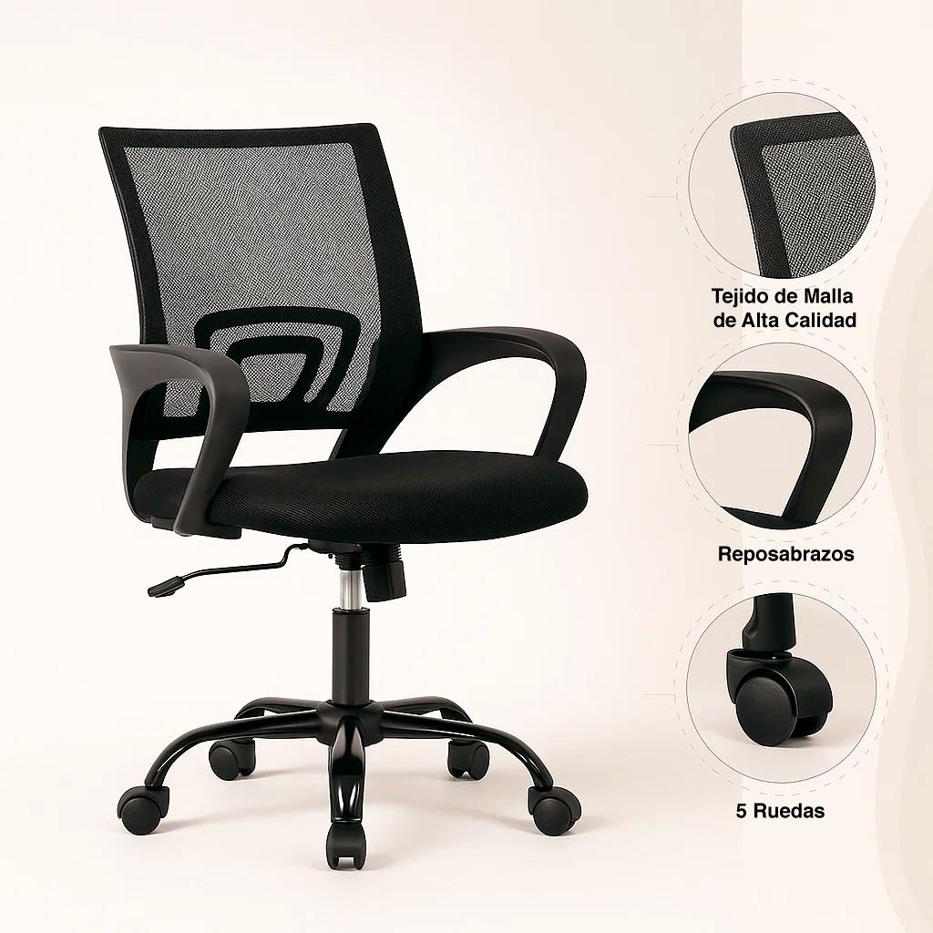 Silla de Oficina Nexo Ergonómica - Negra