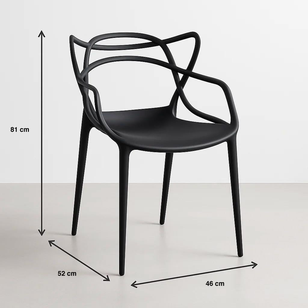 Silla de Terraza Exterior o comedor Master - Negra