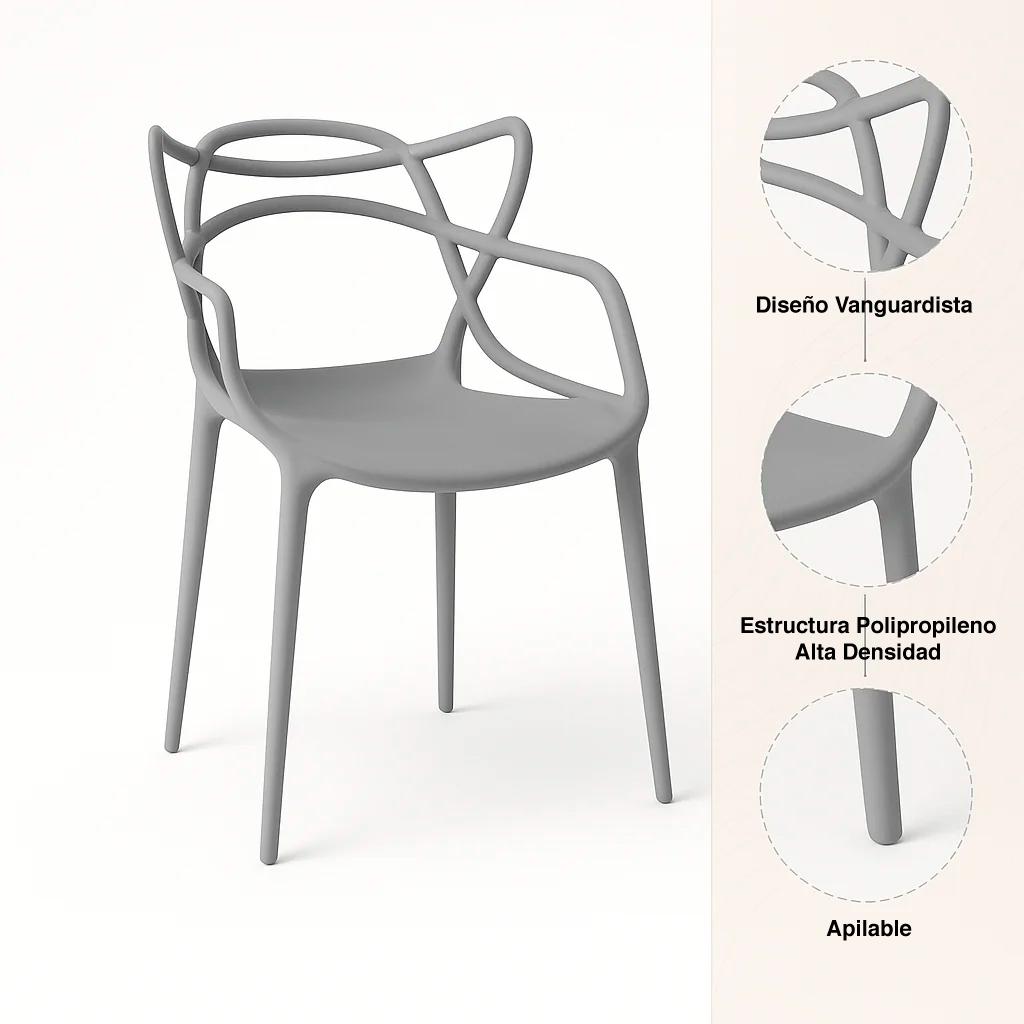 Silla de Terraza o comedor Master - Gris