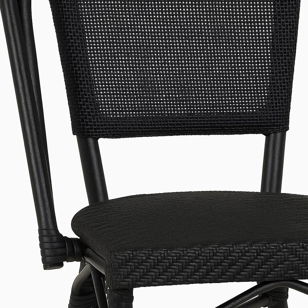 Silla Bistro Parisina Textileno - Negro