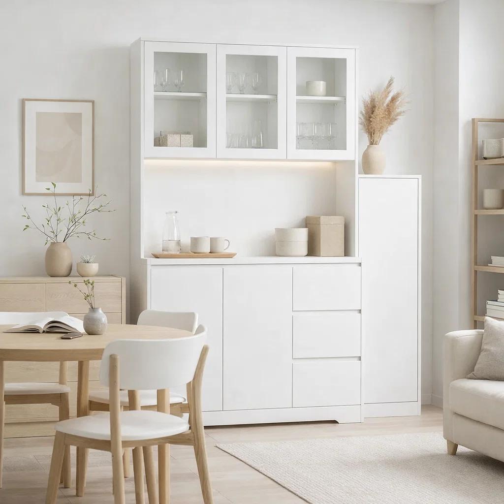 Mueble Buffet Alto LumiGlass