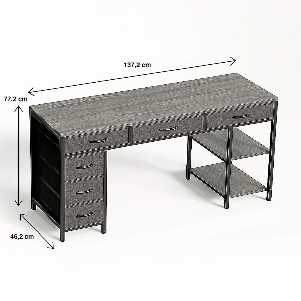 Escritorio Ejecutivo Seis Cajones 140cm