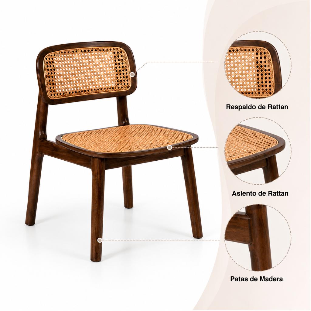 Silla de comedor Liitos 44X49x82
