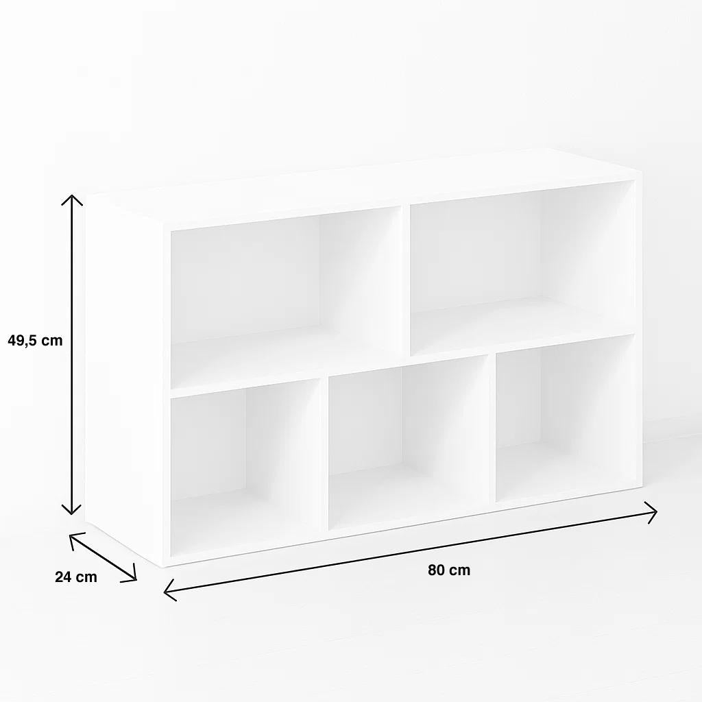 Estantería Baja MultiBox 80x24x49.5 Blanca