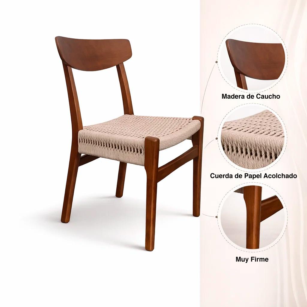 Silla Koda Madera - Natural