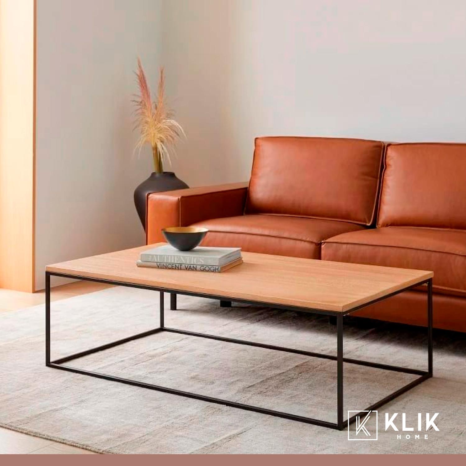 Mesa de centro rectangular 110x60 - Madera Clara