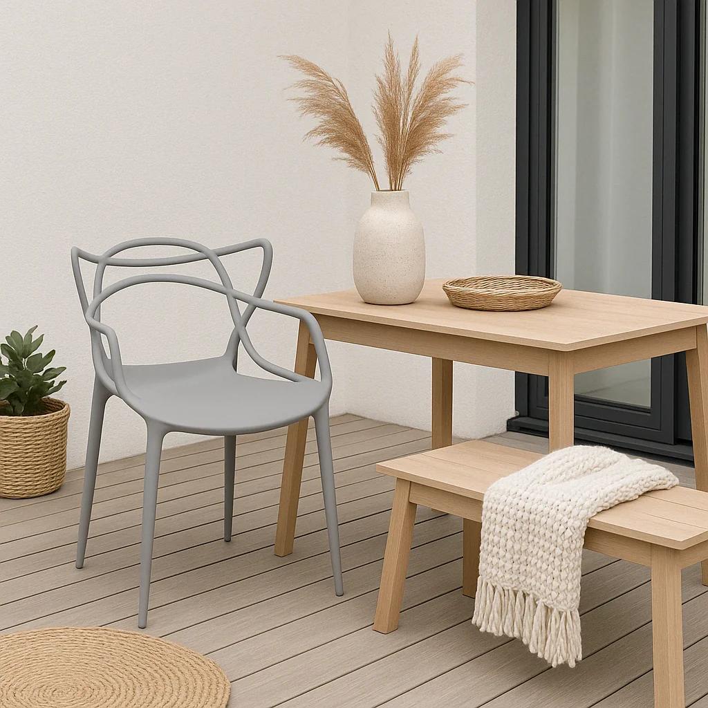 Silla de Terraza o comedor Master - Gris