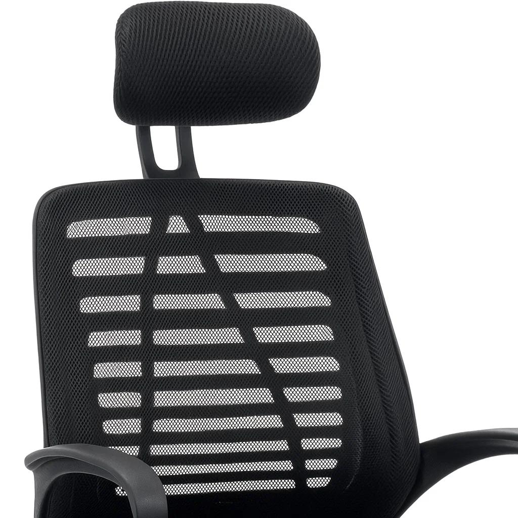 Silla de Oficina Ergos Ergonómica con Cabeza - Negra
