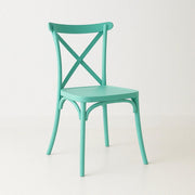 Silla Crossback Danubio de Terraza Exterior o Comedor - Menta