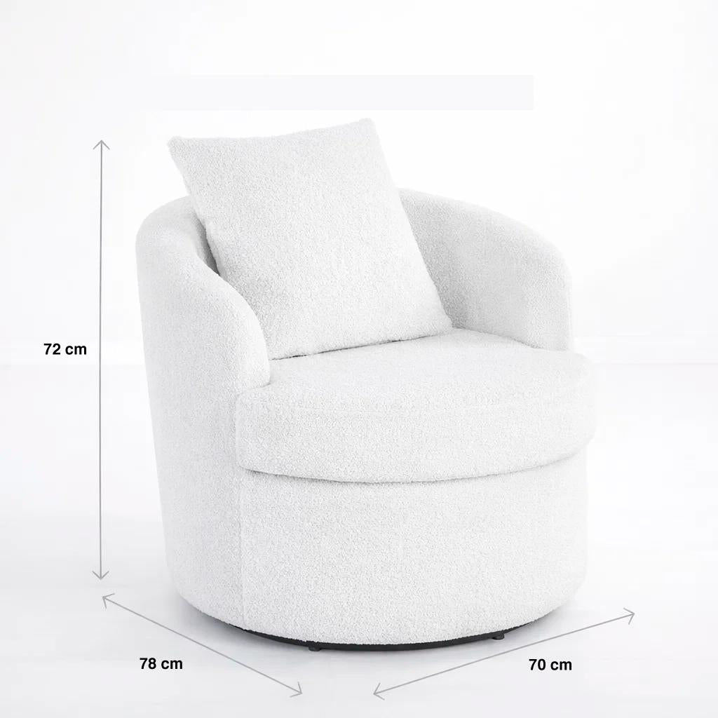 Sillón Giratorio Teddy Comfort 360°