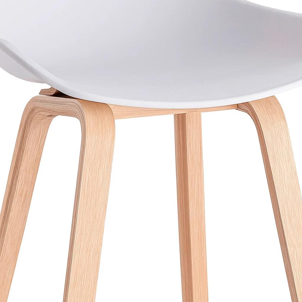 Taburete Piso Bar Nordic - Blanco