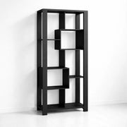 Estantería Prisma Noir Librero Geométrico Moderno 39x80x180 - Negro