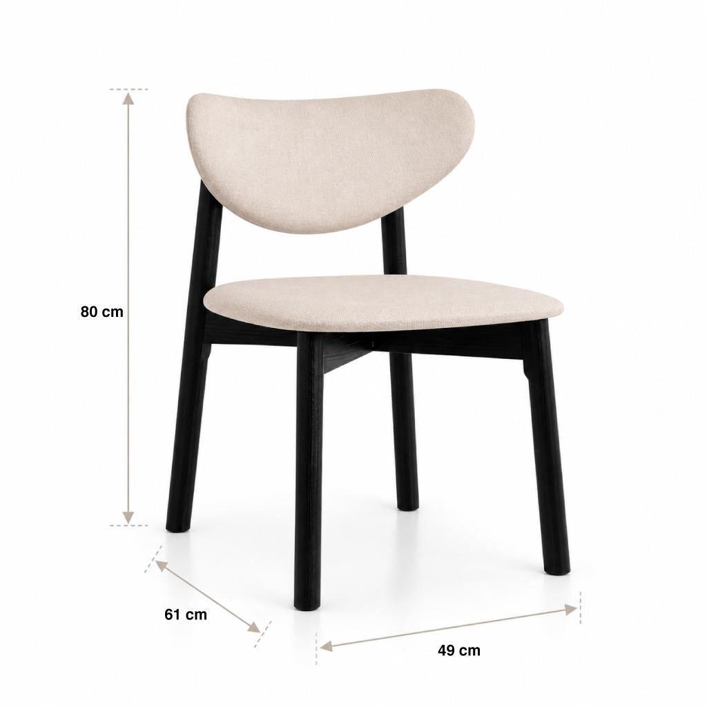 Silla de comedor Teng 49X61x80