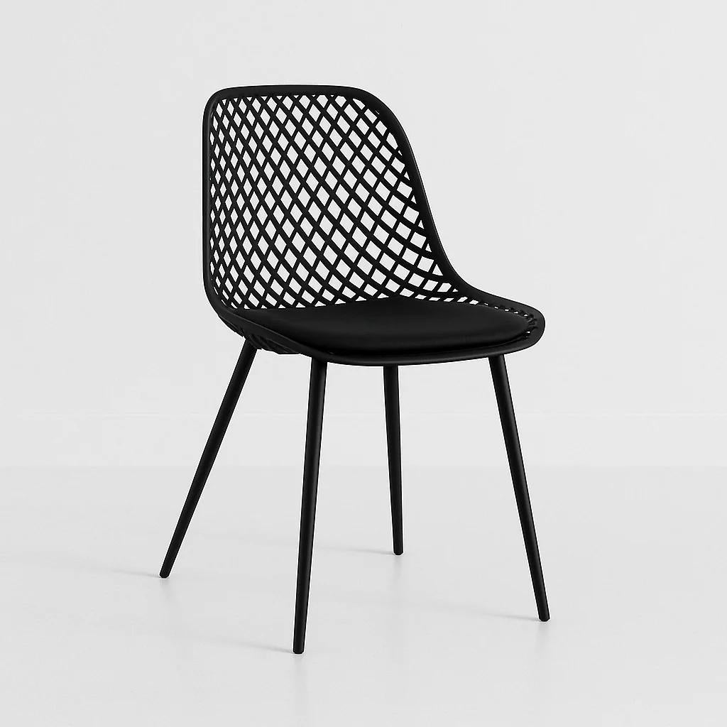 Silla Europa Acolchada - Negra