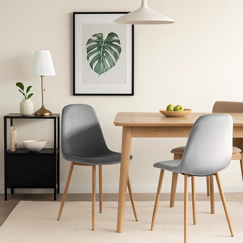 Silla Spoon Velvet - Gris