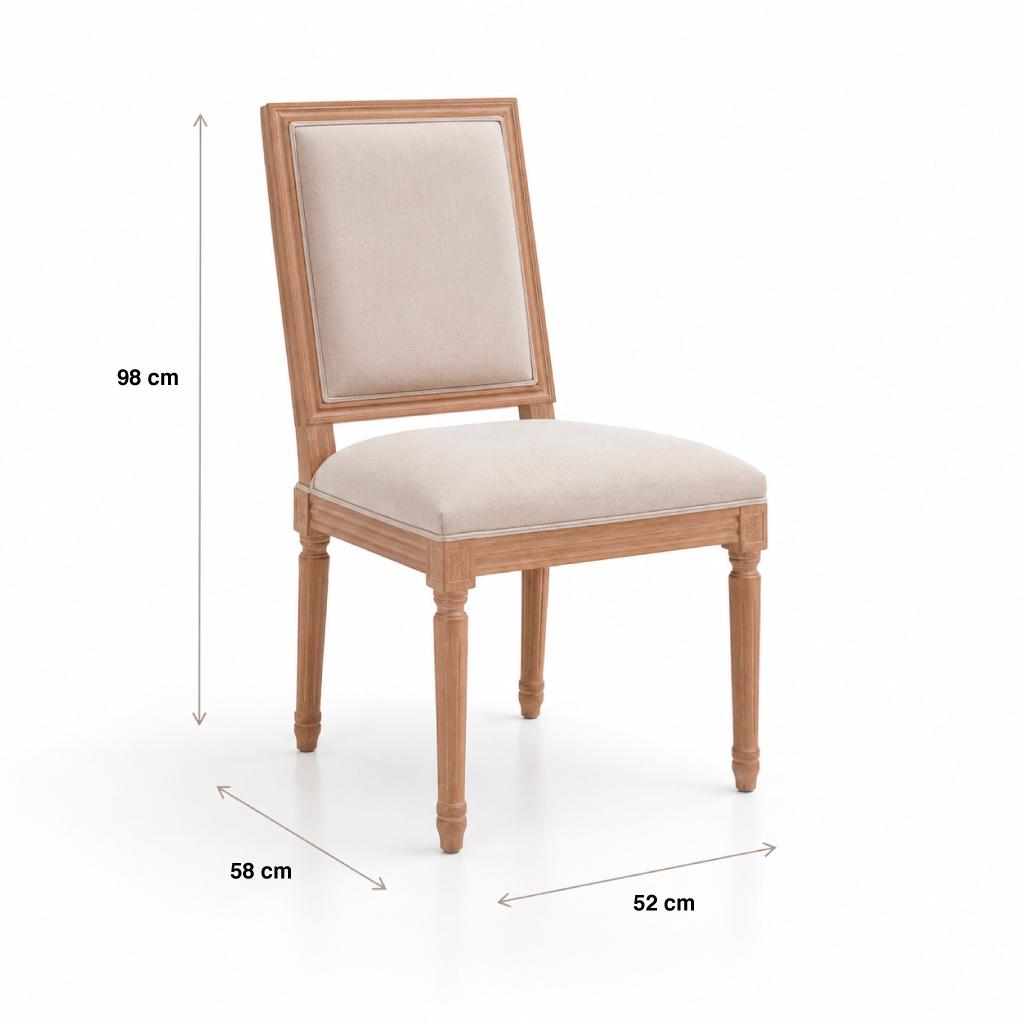 Silla de comedor Mazga 58x52x98