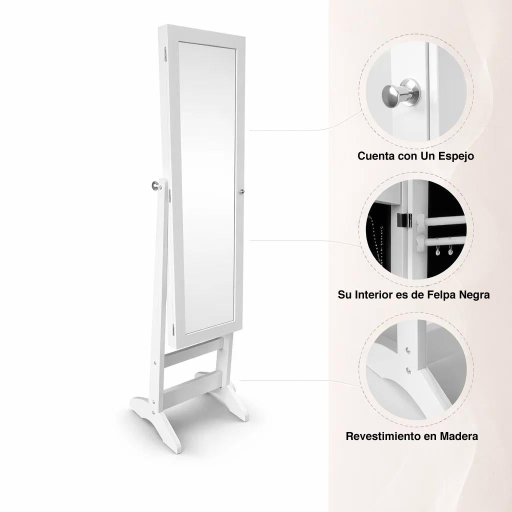 Mueble Espejo Joyero Blanco