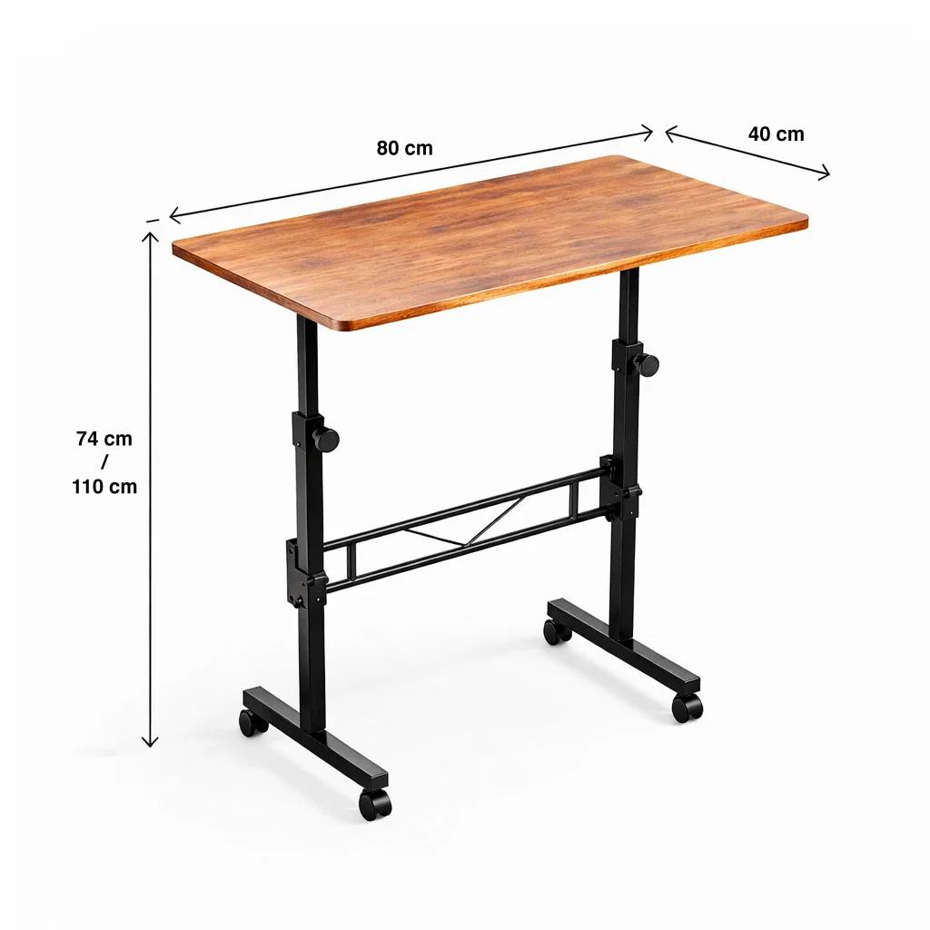 Mesa escritorio ajustable Vinna 80x40x74