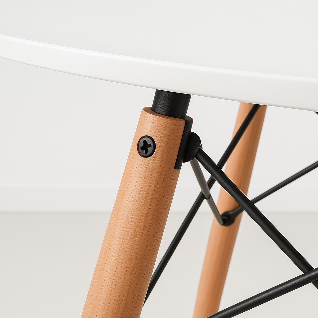 Mesa de Comedor Eames 100cm redonda - Blanca