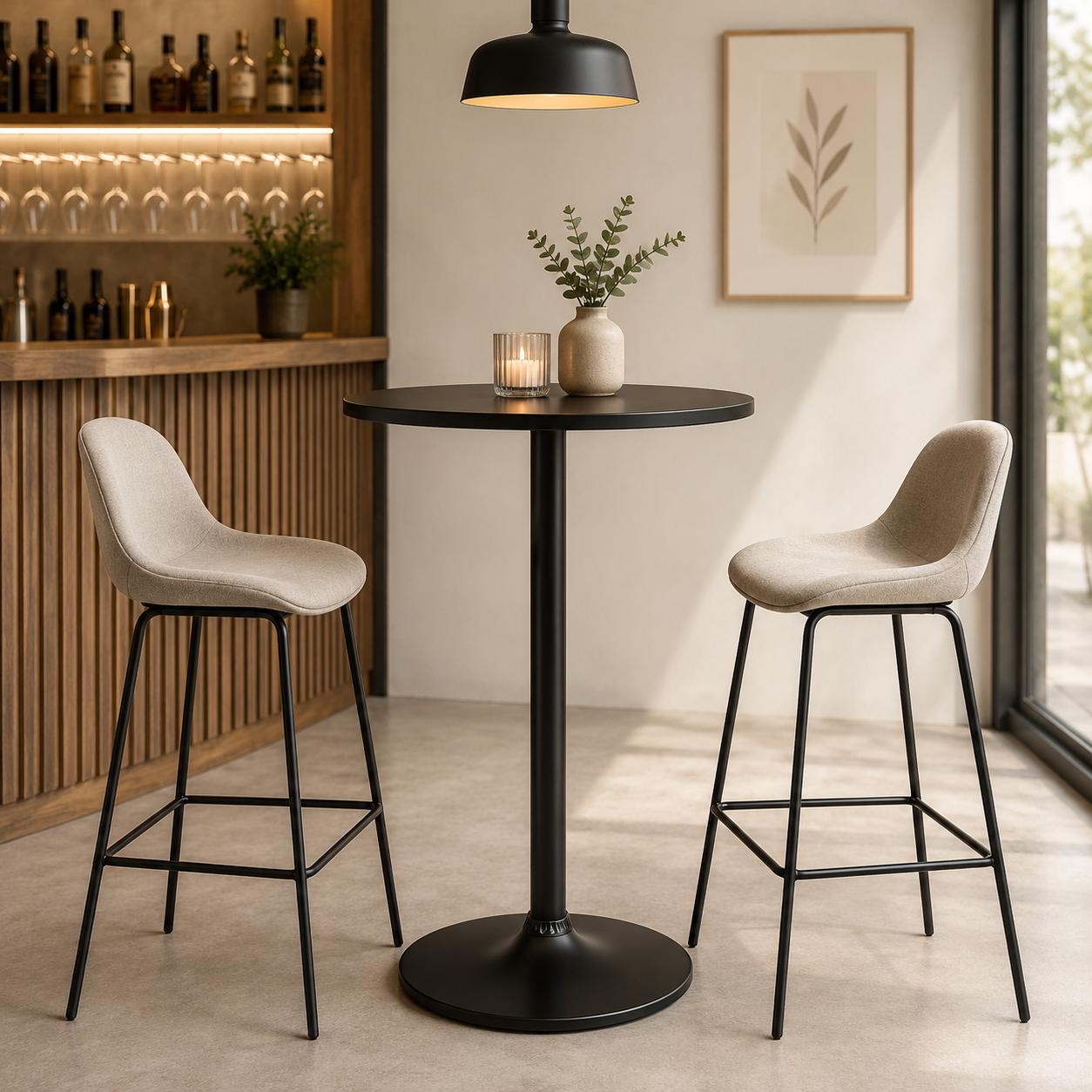 Mesa alta para bar Guji 60x60x100