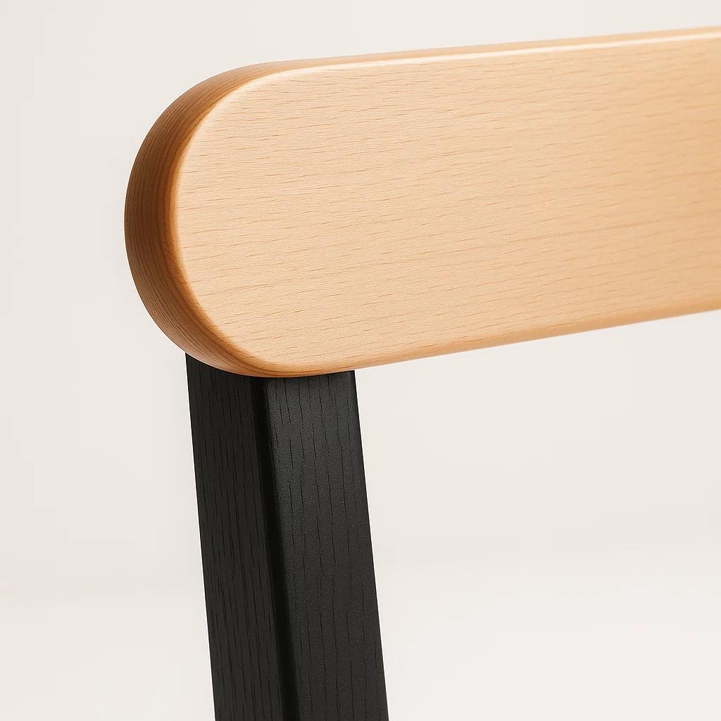 Silla Fresno de Madera - Negra