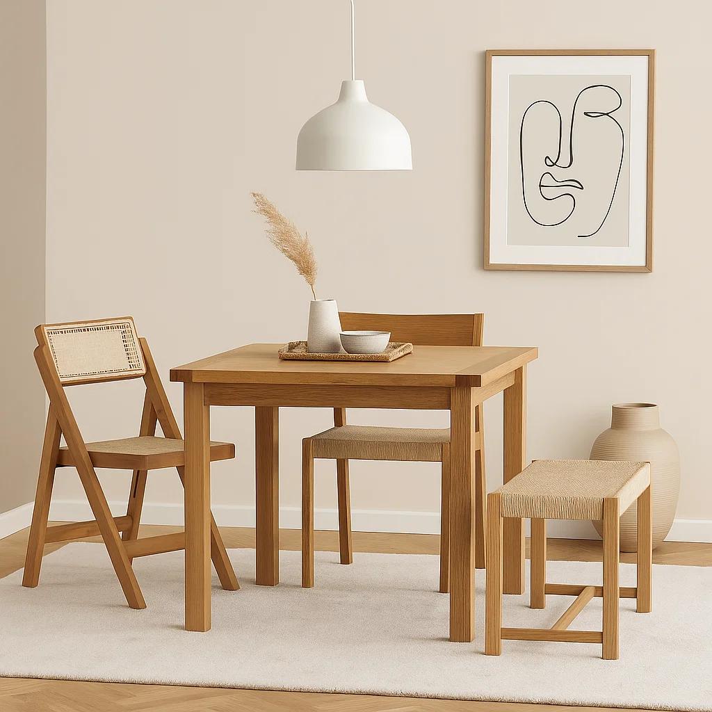 Silla Mistral Plegable de Madera Rattan Natural