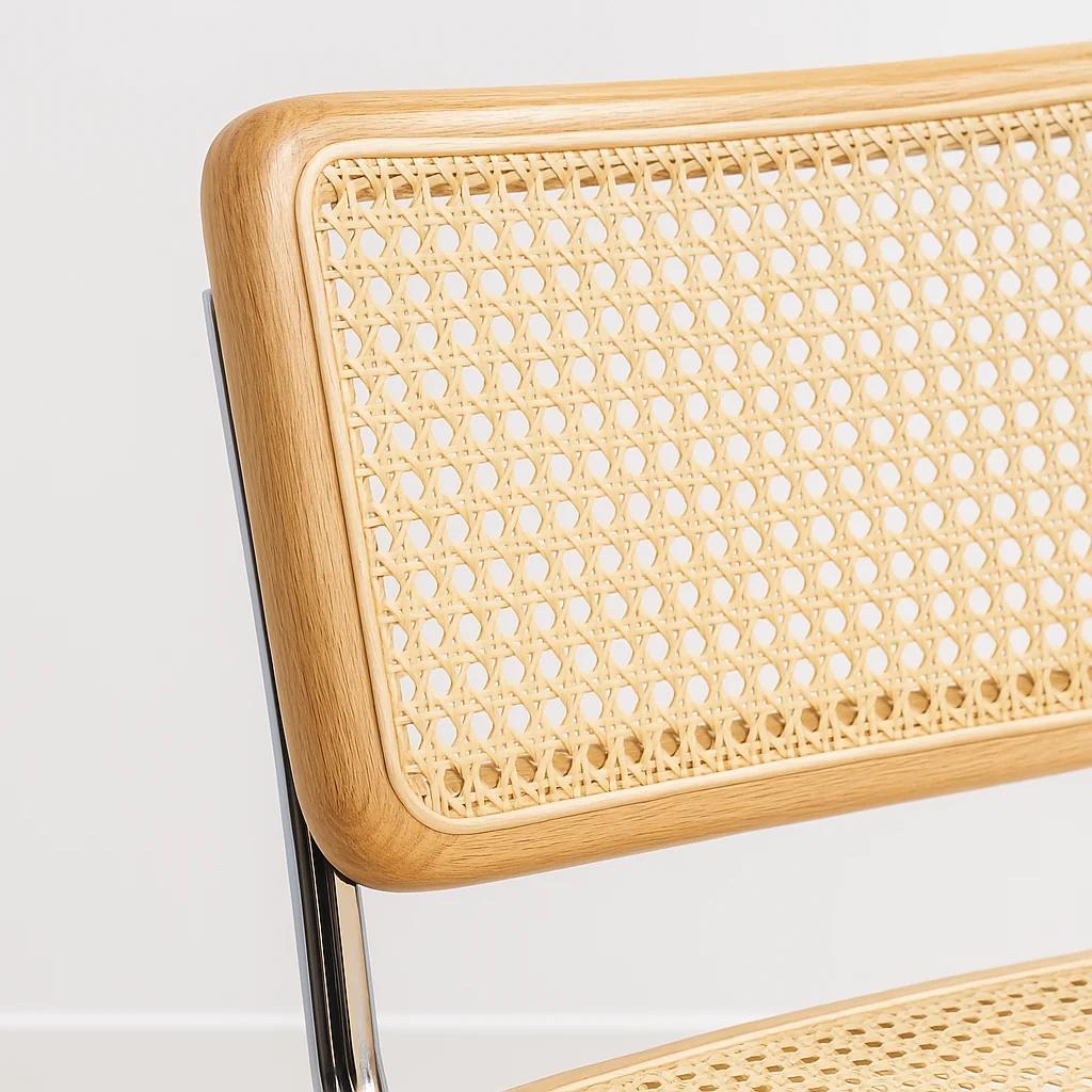 Silla Breuer Madera y Rattan - Madera