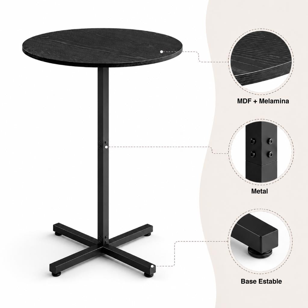 Mesa alta para bar Tach 60x60x104