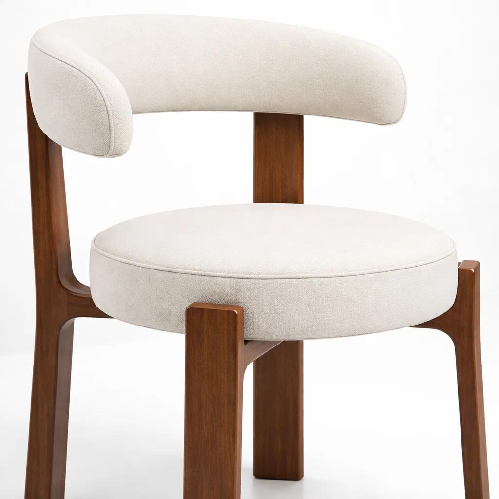 Silla Sitial Hima Respaldo Curvo -  Blanca