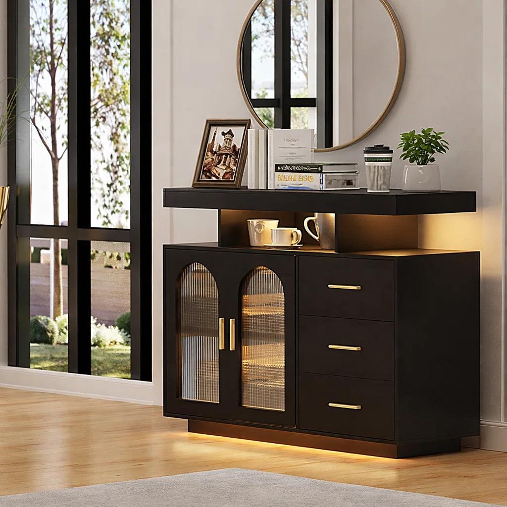 Mueble Cafetero GlassLight con LED