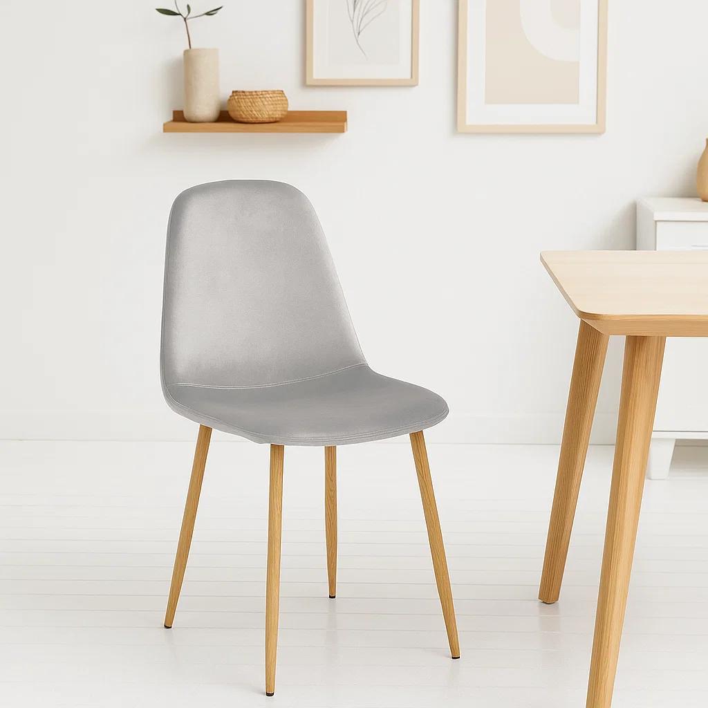 Silla Spoon Velvet - Gris